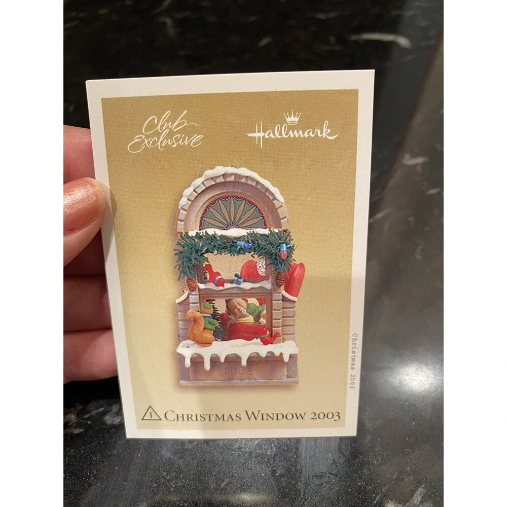 2003 Hallmark Keepsake Ornament Club Christmas Window 2003 Series Edition 1st
